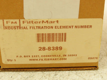 FilterMart 28-8389 Hydraulic Filter 10 Micron Absolute Double Open End Lot of 6