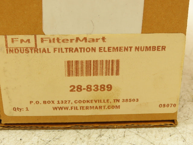 FilterMart 28-8389 Hydraulic Filter 10 Micron Absolute Double Open End Lot of 6