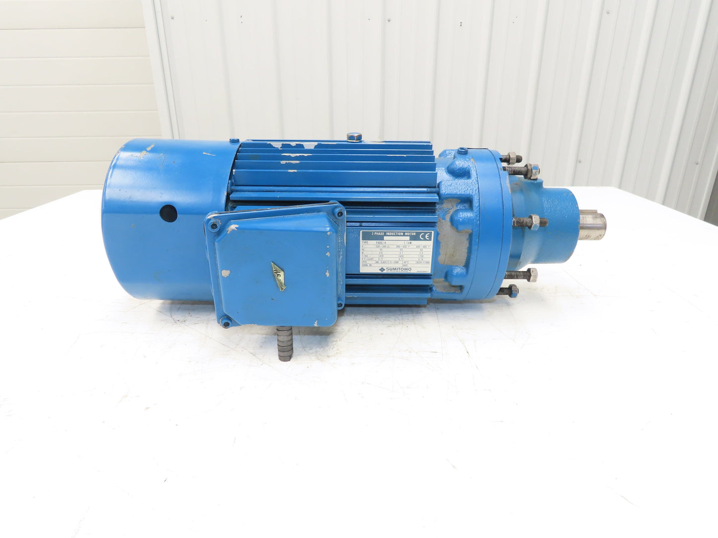 Sumitomo CNFMS1H-4095GB-17/G F90S/4 Brake Gearmotor 1.1kw 480V 3PH 102rpm 17:1