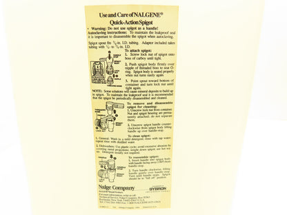 Nalgene 2321-0050 Autoclavable Rectangular Carboy With Spigot 20L Capacity