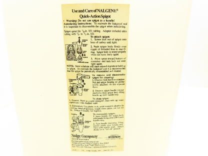 Nalgene 2321-0050 Autoclavable Rectangular Carboy With Spigot 20L Capacity