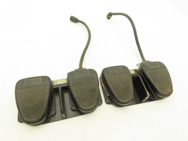 Clipper TWIN 632-S Dual Foot Switch 2-Pedal 125-250VAC 4-Pin Plug  Lot of 2