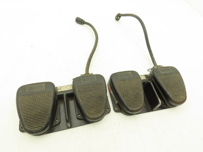 Clipper TWIN 632-S Dual Foot Switch 2-Pedal 125-250VAC 4-Pin Plug  Lot of 2