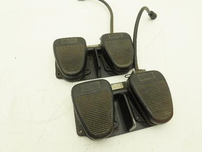 Clipper TWIN 632-S Dual Foot Switch 2-Pedal 125-250VAC 4-Pin Plug  Lot of 2
