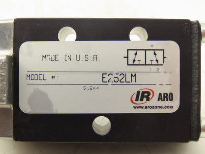 Ingersoll Rand E252LM Pneumatic Air Control Valve Manual