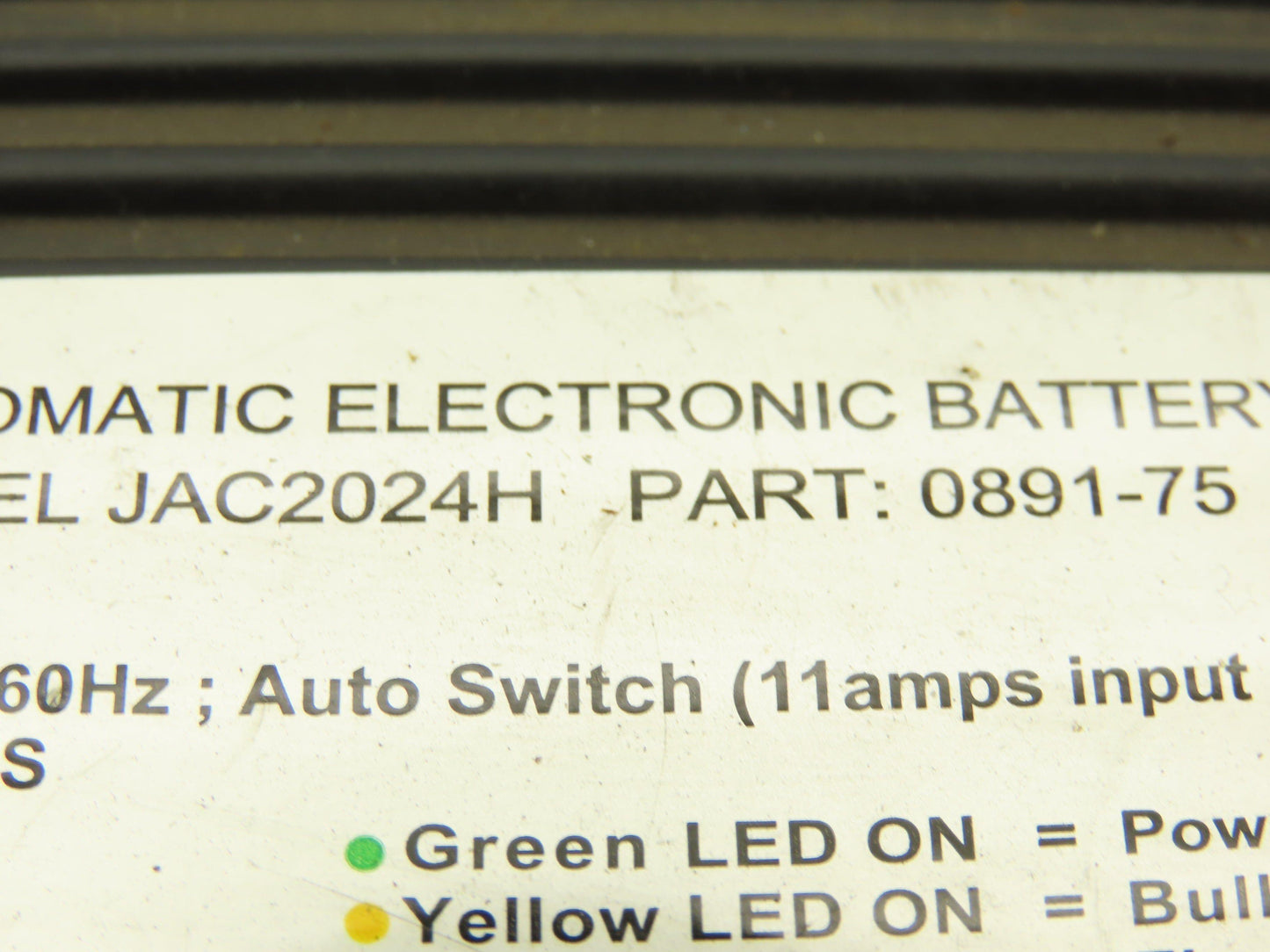 Schauer JAC2024H 24VDC Battery Charger 115-240V Input  *Cut Cord, No Plug