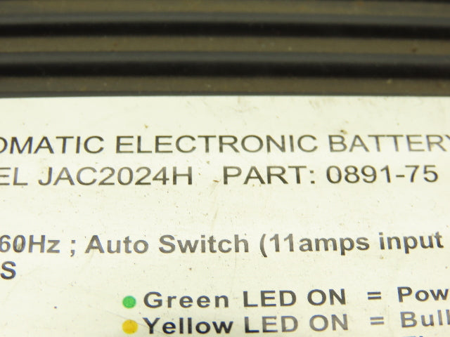 Schauer JAC2024H 24VDC Battery Charger 115-240V Input  *Cut Cord, No Plug