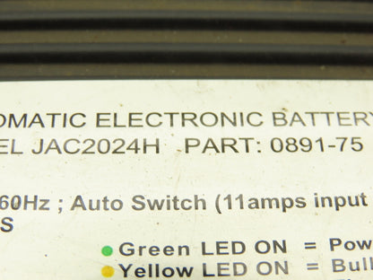 Schauer JAC2024H 24VDC Battery Charger 115-240V Input  *Cut Cord, No Plug