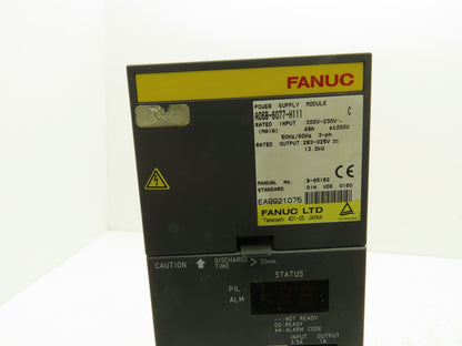 Fanuc A06B-6077-H111 Power Supply Module 200-230V 49A In 283-325V 13.2kW Out