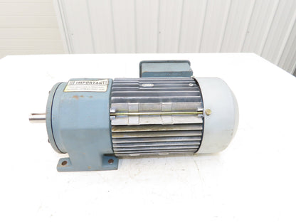 Sew-Eurodrive R32DT80N4 Inline Gearmotor 5.3:1 Reducer 322rpm 1Hp 230/460V 3PH