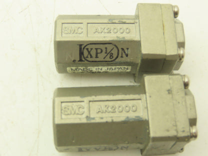 SMC AK2000 Pneumatic Air Check Valve 3-145psi 1/8" NPT Lot of 15