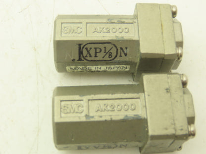 SMC AK2000 Pneumatic Air Check Valve 3-145psi 1/8" NPT Lot of 15