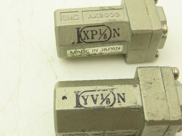 SMC AK2000 Pneumatic Air Check Valve 3-145psi 1/8" NPT Lot of 15