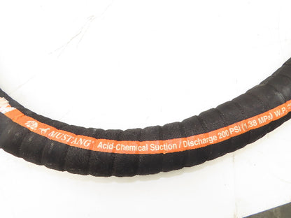 Mustang 1.5"ID x 9' 6" Acid Chemical Transfer Hose Camlok Ends 200 PSI