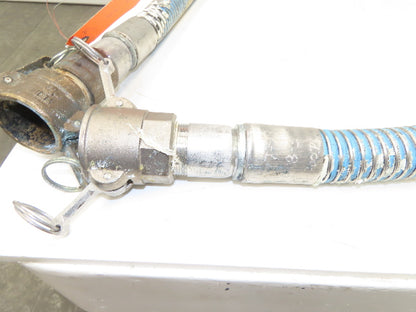 Wilcox 1.5"x 12' Flexible Chemical Transfer Hose Camlok Ends