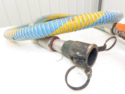 1"ID x 10' Flexible Chemical Transfer Hose Camlok Ends