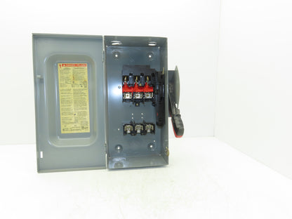 Square D H362 Heavy Duty Fused Safety Disconnect Switch 60A 600VAC Series F05