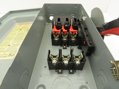 Square D H362 Heavy Duty Fused Safety Disconnect Switch 60A 600VAC Series F05