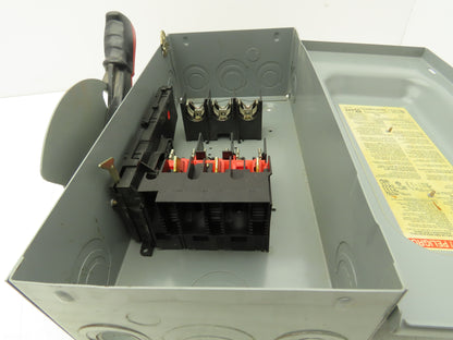 Square D H362 Heavy Duty Fused Safety Disconnect Switch 60A 600VAC Series F05