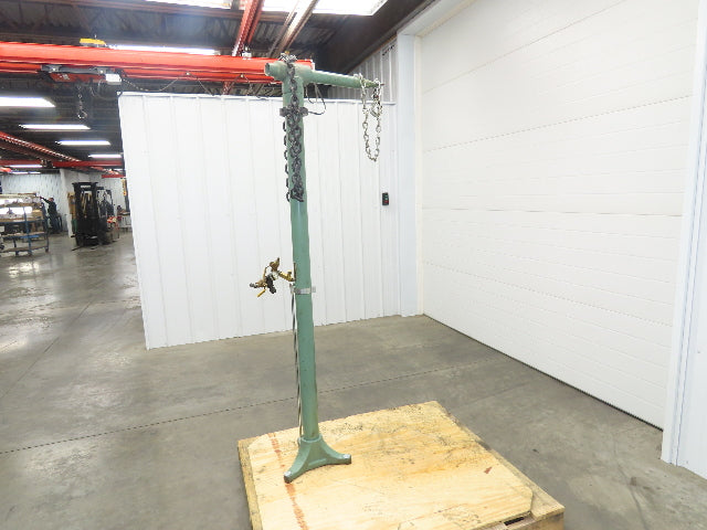 Lincoln 1709 Pneumatic Pump Hoist 6'-9' Lift Range 400Lbs Floor Mount