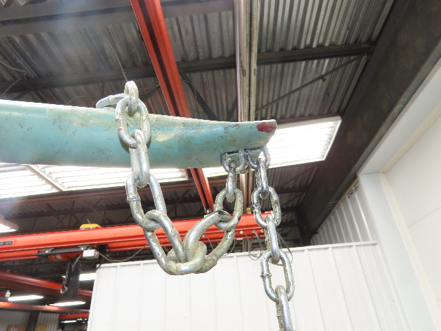 Lincoln 1709 Pneumatic Pump Hoist 6'-9' Lift Range 400Lbs Floor Mount