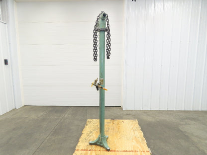 Lincoln 1709 Pneumatic Pump Hoist 6'-9' Lift Range 400Lbs Floor Mount