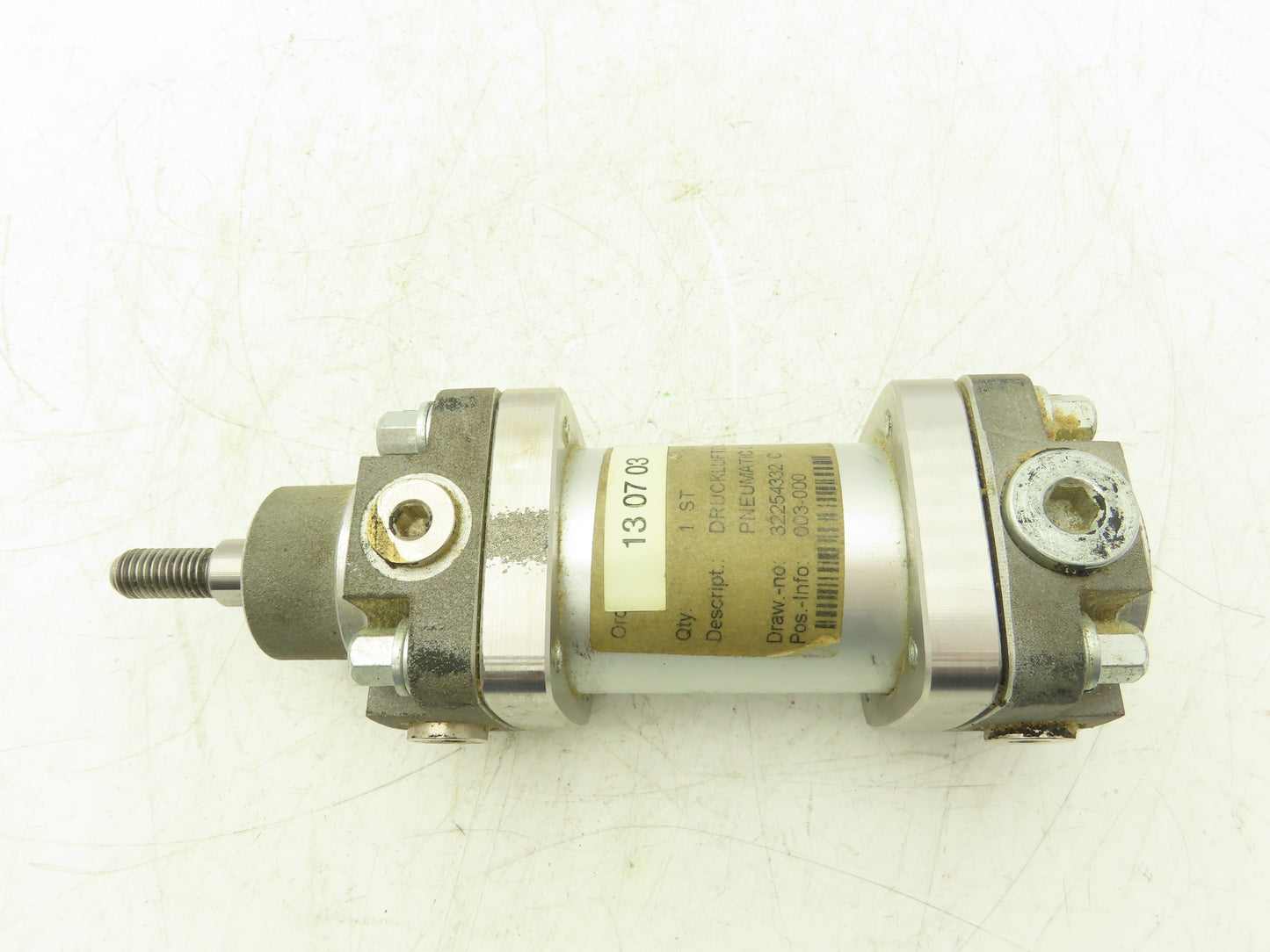 Joyner DUDJS-81-50/75 Pneumatic Air Cylinder 50mm Dore 75mm Stroke 145psi
