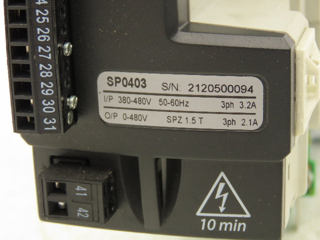 Emerson SP0403 Control Techniques 0.75kW Inverter Drive Unidrive SP 380-480v 3ph