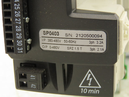 Emerson SP0403 Control Techniques 0.75kW Inverter Drive Unidrive SP 380-480v 3ph