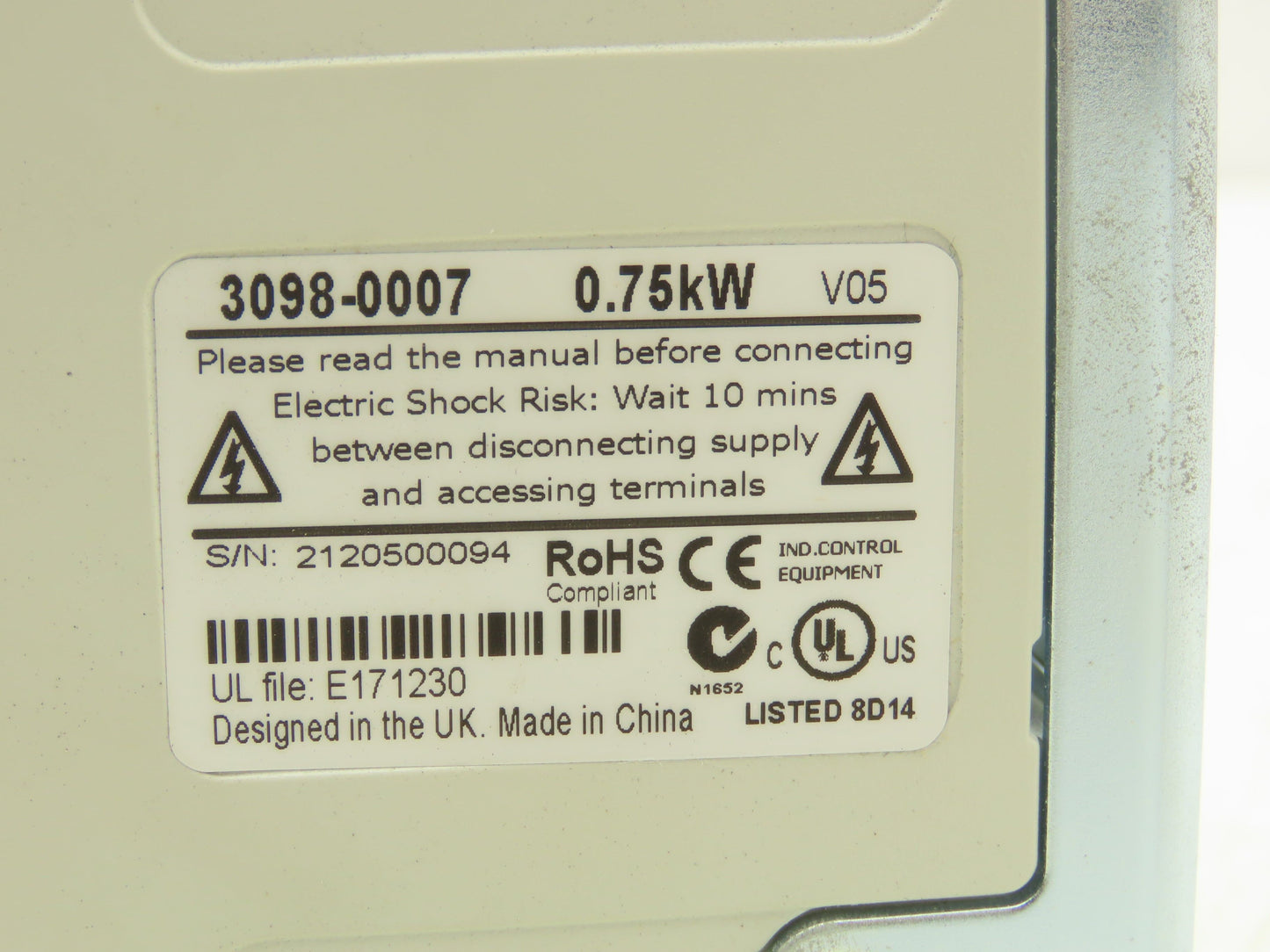Emerson SP0403 Control Techniques 0.75kW Inverter Drive Unidrive SP 380-480v 3ph