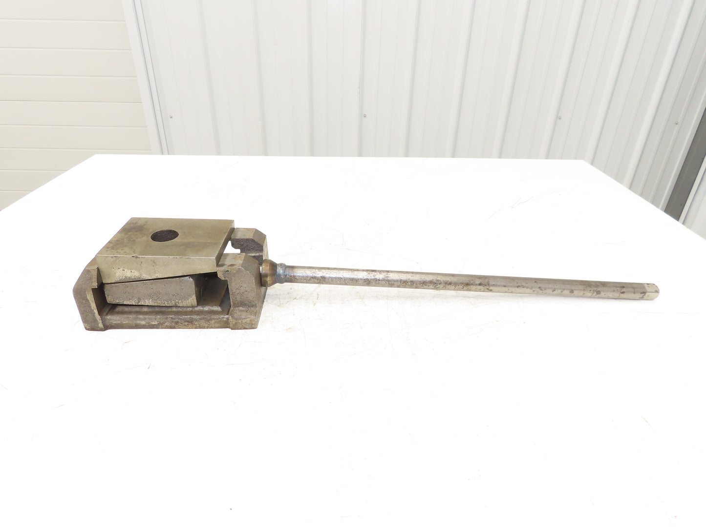 Machine Leveling Wedge Screw Jack 3-7/8"x 5-1/8" Pad - 3/8" Rise  20" Drive Ext