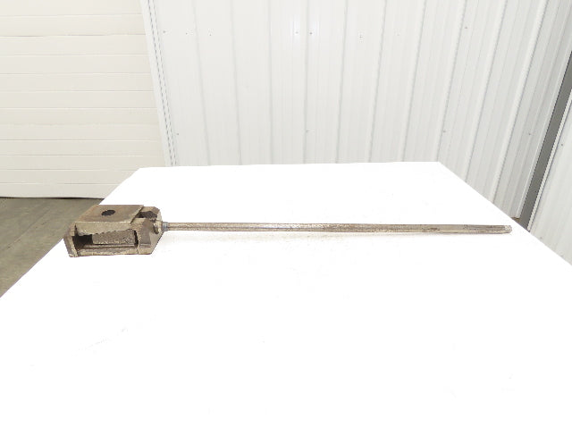 Machine Leveling Wedge Screw Jack 3-7/8"x 5-1/8" Pad - 3/8" Rise  35" Drive Ext