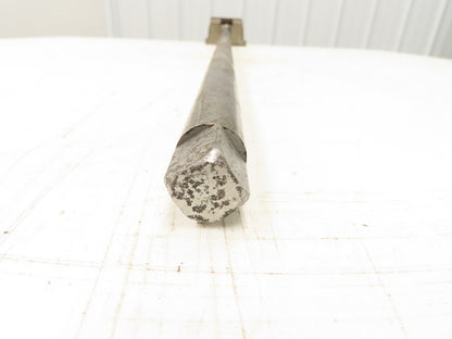 Machine Leveling Wedge Screw Jack 3-7/8"x 5-1/8" Pad - 3/8" Rise  35" Drive Ext