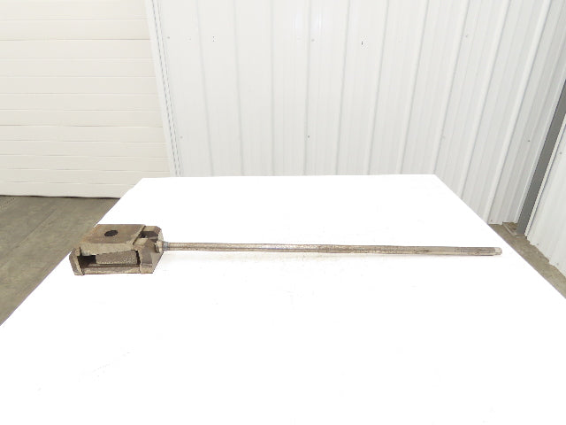 Machine Leveling Wedge Screw Jack 3-7/8"x 5-1/8" Pad - 3/8" Rise  35" Drive Ext