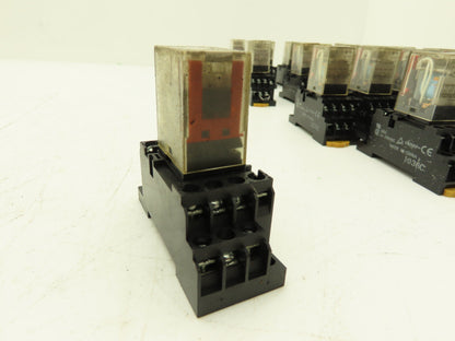 Omron MY4 PYF14A-E Relay Unit With Base 24VDC Coil Lot of 26