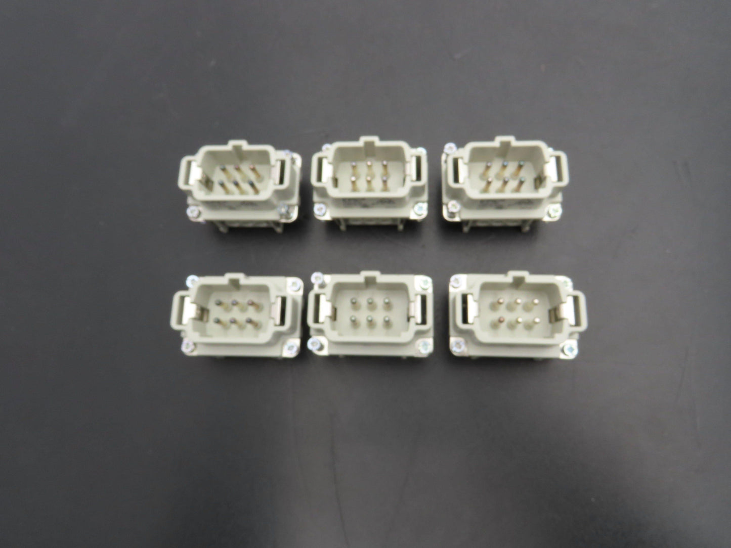 Epic 10190000 HB-E Male Connector Insert 6-Pin 16A 500V Lot of 6