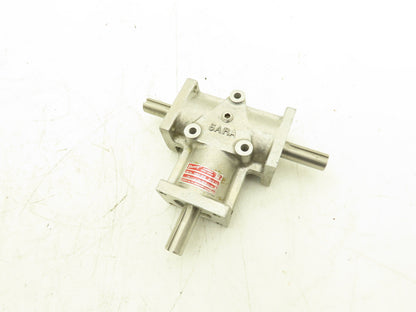 Browning 5ARA1-LR10 Right Angle Drive 1:1 Gearbox 1.8Hp 1750 RPM 5/8" Dual Shaft