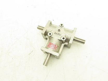 Browning 5ARA1-LR10 Right Angle Drive 1:1 Gearbox 1.8Hp 1750 RPM 5/8" Dual Shaft