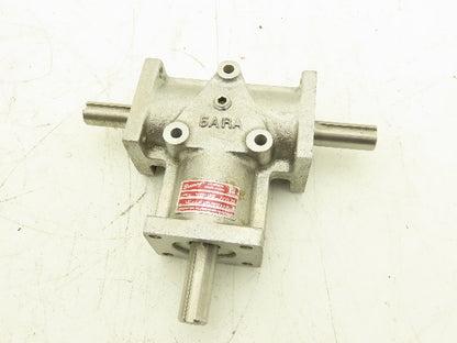 Browning 5ARA1-LR10 Right Angle Drive 1:1 Gearbox 1.8Hp 1750 RPM 5/8" Dual Shaft