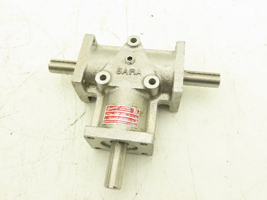 Browning 5ARA1-LR10 Right Angle Drive 1:1 Gearbox 1.8Hp 1750 RPM 5/8" Dual Shaft