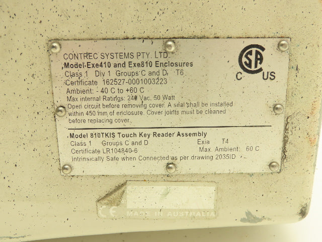 Contrec 414 Flow Meter Batch Controller 414B.40AB / 810TKIS / Exe410