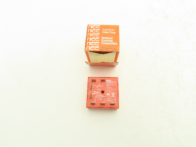 NCC Q2F-00010-321 Solid State Cube Timer Timing Relay .5-10 Sec 120VAC