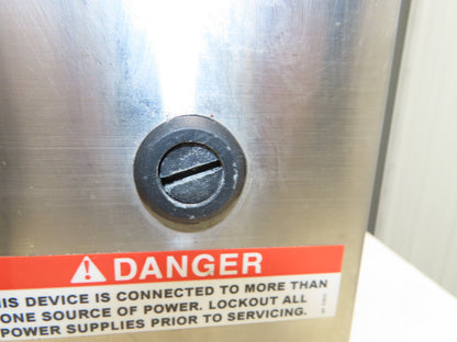 Saginaw Electrical Enclosure 20"x20"x10" Stainless Steel Wall Mount Fan Cooled