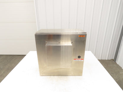 Saginaw Electrical Enclosure 20"x20"x10" Stainless Steel Wall Mount Fan Cooled