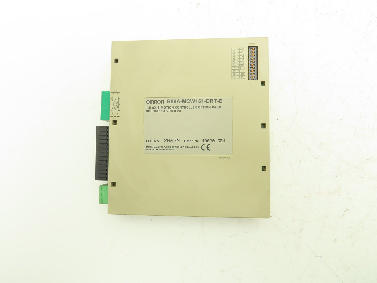Omron R88A-MCW151-DRT-E 1.5 Axis Motion Controller Option Card 24V 0.2A