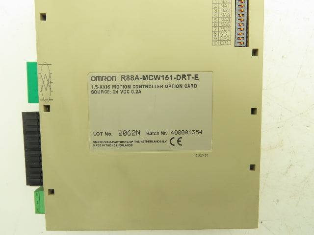 Omron R88A-MCW151-DRT-E 1.5 Axis Motion Controller Option Card 24V 0.2A