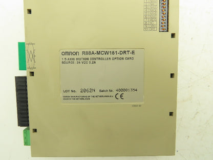 Omron R88A-MCW151-DRT-E 1.5 Axis Motion Controller Option Card 24V 0.2A