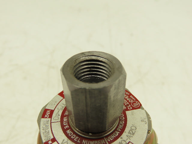 Versa VXX-4324-H-XX-3BC10 Pneumatic Solenoid Valve 4 Way 3 Position 1/2"NPT 120V