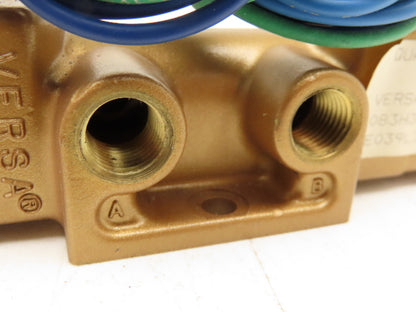 Versa VXX-4324-H-XX-3BC10 Pneumatic Solenoid Valve 4 Way 3 Position 1/2"NPT 120V