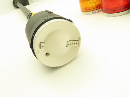 Schneider XVB Stack Light Tower w/Horn Red Blue Amber Green 12-48V  48"H